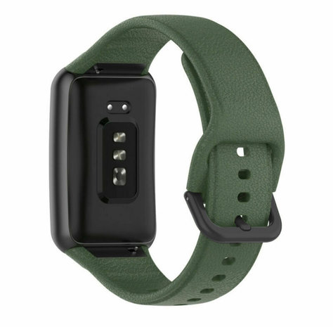 Strap-it® Strap-it Oppo Watch Free siliconen bandje (donkergroen)