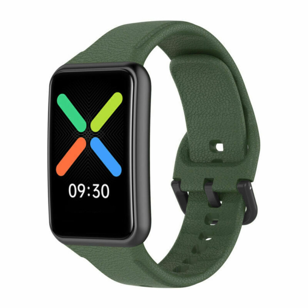 Strap-it® Strap-it Oppo Watch Free siliconen bandje (donkergroen)