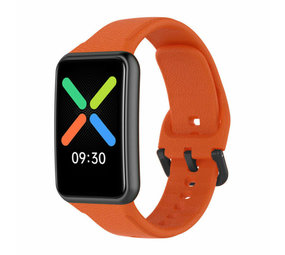 Strap-it® Oppo Watch Free siliconen bandje (oranje)
