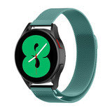 Strap-it® Samsung Galaxy Watch 4 - 44mm Milanese band (groen) Strap-it® Samsung Galaxy Watch 4 - 44mm Milanese band (groen)