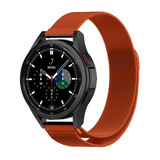 Strap-it® Samsung Galaxy Watch 4 Classic 42mm Milanese band (oranje)
