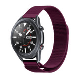 Strap-it® Samsung Galaxy Watch 3 Milanese band 45mm (paars)