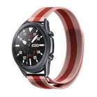 Strap-it® Strap-it Samsung Galaxy Watch 3 Milanese band 45mm (rood/roze)