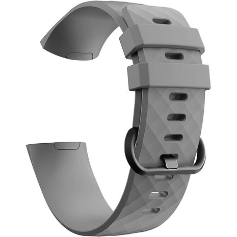 Strap-it® Strap-it Fitbit Charge 4 silicone band (grijs)
