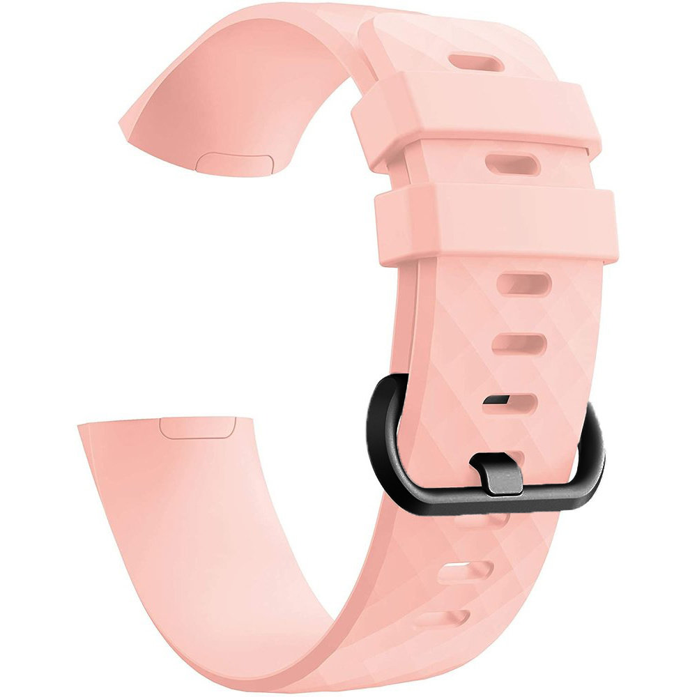 Strap-it® Strap-it Fitbit Charge 4 silicone band (lichtroze)