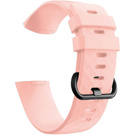 Strap-it® Strap-it Fitbit Charge 4 silicone band (lichtroze)