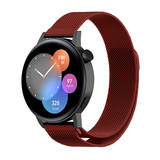 Strap-it® Huawei Watch GT 3 42mm Milanese band (rood)