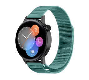 Strap-it® Huawei Watch GT 3 42mm Milanese band (groen)