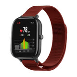 Strap-it® Xiaomi Amazfit GTS Milanese band (rood)