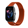 Strap-it® Strap-it Amazfit GTS 3 Milanese band (oranje) Strap-it® Strap-it Amazfit GTS 3 Milanese band (oranje)