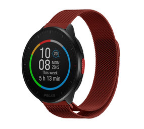 Strap-it® Polar Pacer Milanese band (rood)