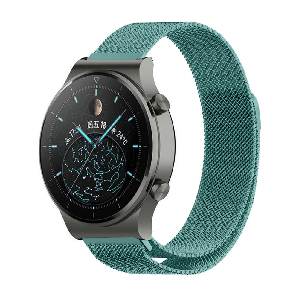 Strap-it® Strap-it Huawei Watch GT 2 Pro Milanese band (groen)