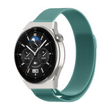 Strap-it® Huawei Watch GT 3 Pro 46mm Milanese band (groen)