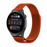 Strap-it® Huawei Watch 3 (Pro) Milanese band (oranje) Strap-it® Huawei Watch 3 (Pro) Milanese band (oranje)