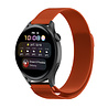 Strap-it® Strap-it Huawei Watch 3 (Pro) Milanese band (oranje) Strap-it® Strap-it Huawei Watch 3 (Pro) Milanese band (oranje)
