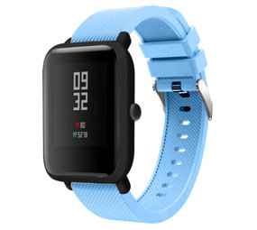 Strap-it® Xiaomi Amazfit Bip siliconen band (zand blauw)