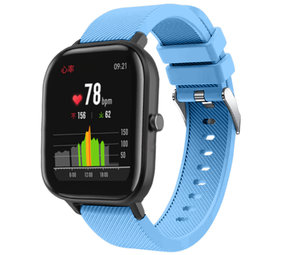 Strap-it® Xiaomi Amazfit GTS siliconen band (zand blauw)