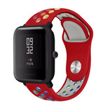Strap-it® Xiaomi Amazfit Bip sport band (kleurrijk rood) Strap-it® Xiaomi Amazfit Bip sport band (kleurrijk rood)