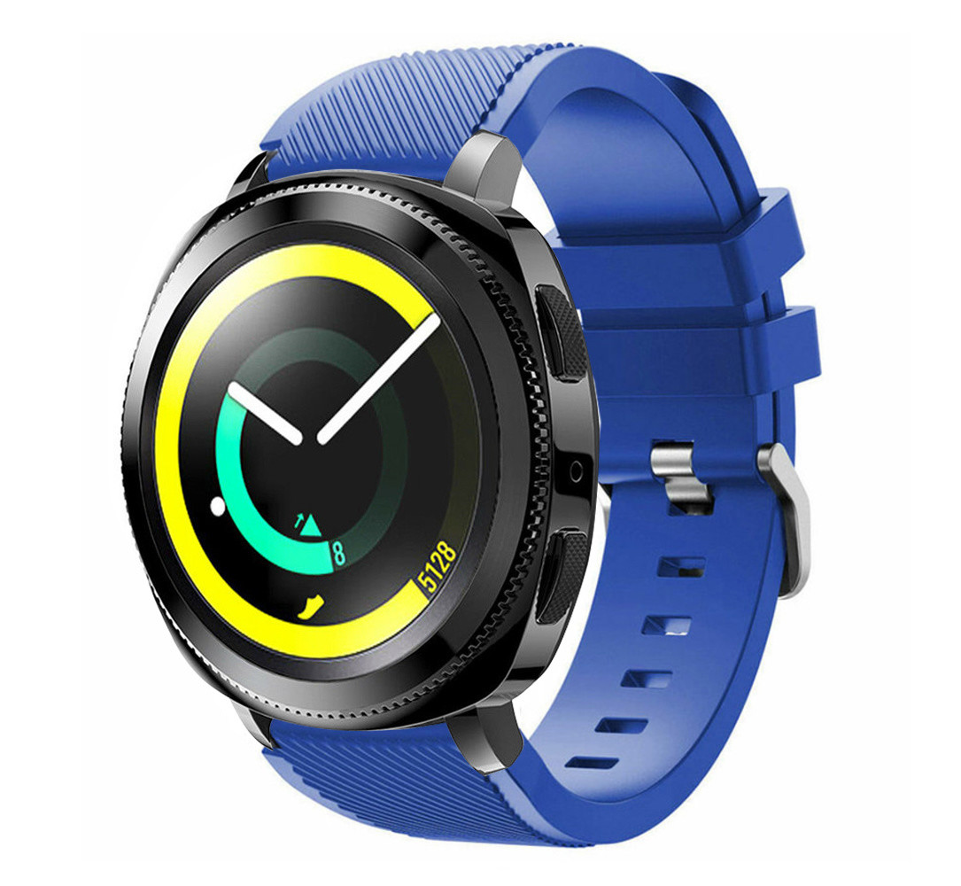 Strap-it® Strap-it Samsung Gear Sport siliconen band (blauw)