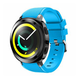 Strap-it® Samsung Gear Sport siliconen band (lichtblauw)