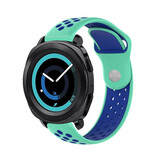 Strap-it® Samsung Gear Sport sport band (aqua/blauw)