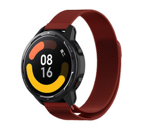 Strap-it® Xiaomi Watch S1 Milanese band (rood) Strap-it® Xiaomi Watch S1 Milanese band (rood)