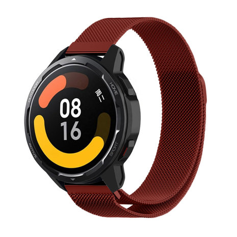 Strap-it® Strap-it Xiaomi Watch S1 Milanese band (rood) Strap-it® Strap-it Xiaomi Watch S1 Milanese band (rood)