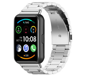 Strap-it® Huawei Watch Fit 2 stalen band (zilver)