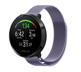 Strap-it® Polar Vantage M Milanese band (lichtpaars)