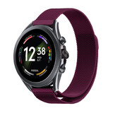 Strap-it® Fossil Gen 6 - 44mm Milanese band (paars)