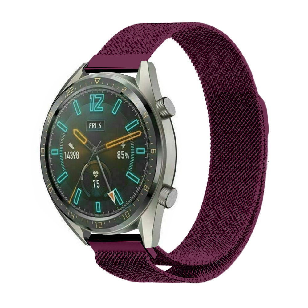 Strap-it® Strap-it Huawei Watch GT 2 Milanese band (paars)
