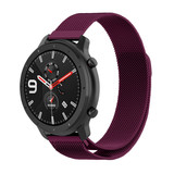 Strap-it® Xiaomi Amazfit GTR Milanese band (paars)