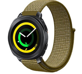 Strap-it® Samsung Gear Sport nylon band (olijf)