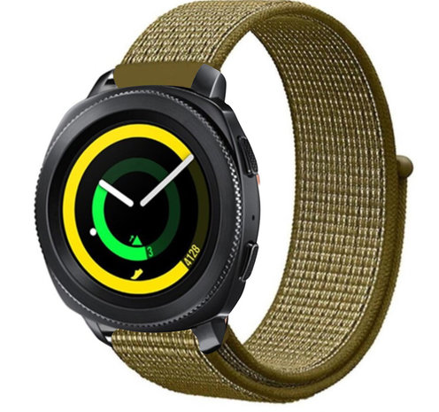Strap-it® Strap-it Samsung Gear Sport nylon band (olijf)