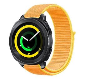 Strap-it® Samsung Gear Sport nylon band (lichtgeel)