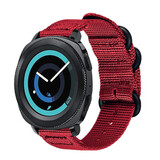 Strap-it® Samsung Gear Sport nylon gesp band (rood)