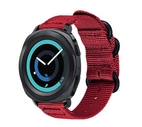 Strap-it® Samsung Gear Sport nylon gesp band (rood)