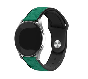 Strap-it® Samsung Gear Sport leren hybrid bandje (groen) Strap-it® Samsung Gear Sport leren hybrid bandje (groen)