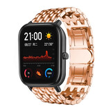 Strap-it® Xiaomi Amazfit GTS stalen draak band (rosé goud)