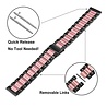 Strap-it® Strap-it Amazfit GTS 2 stalen band (zwart/roze) Strap-it® Strap-it Amazfit GTS 2 stalen band (zwart/roze)