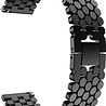 Strap-it® Strap-it Amazfit GTR 3 (Pro) stalen vis band (zwart) Strap-it® Strap-it Amazfit GTR 3 (Pro) stalen vis band (zwart)