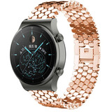 Strap-it® Huawei Watch GT 2 Pro stalen vis band (rosé goud)