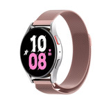 Strap-it® Samsung Galaxy Watch 5 - 44mm Milanese band (roze)