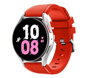 Strap-it® Samsung Galaxy Watch 5 - 44mm siliconen bandje (rood)