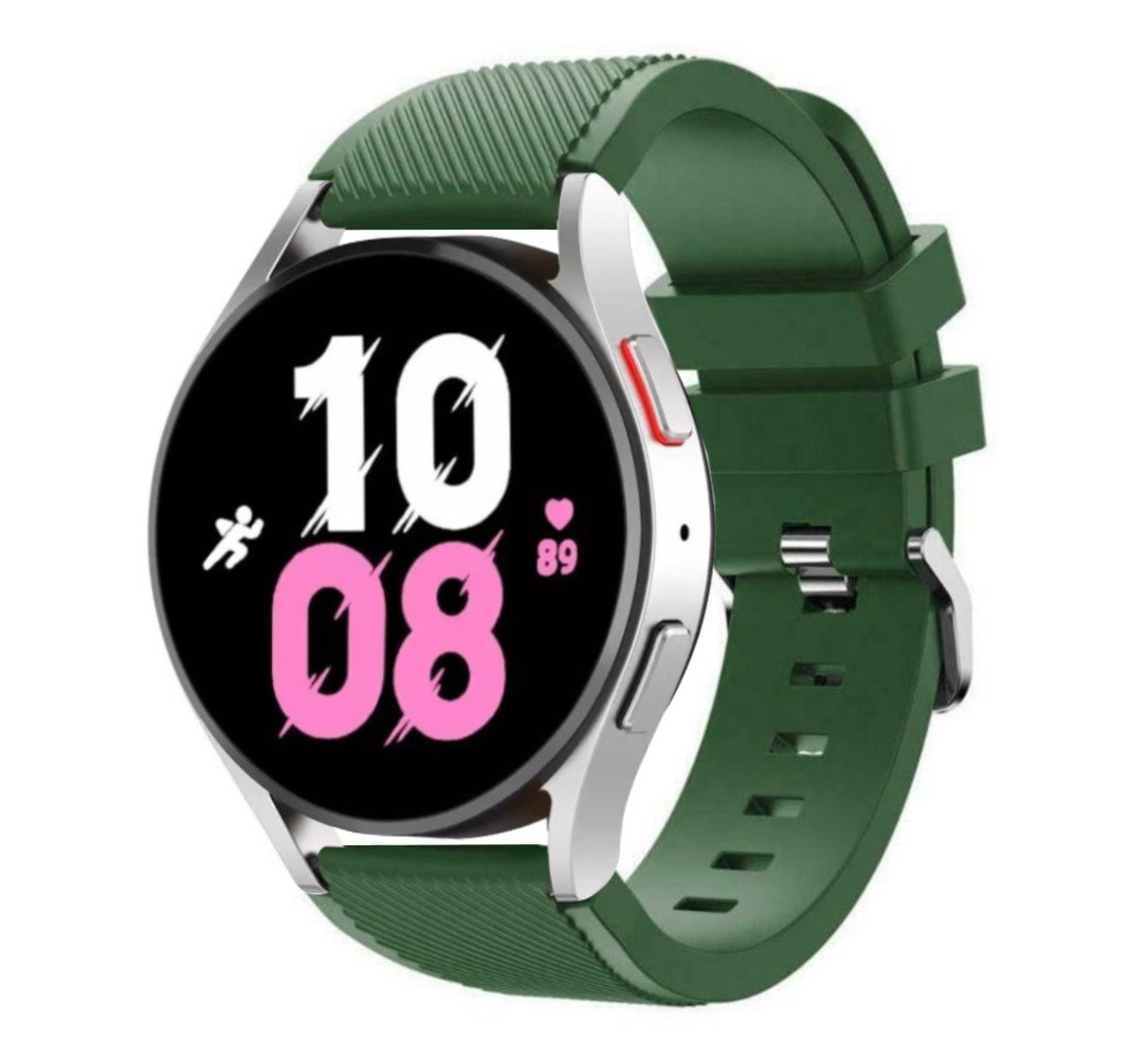 Haven Scepticisme Uitgebreid Samsung Galaxy Watch 5 - 44mm siliconen bandje (legergroen) -  Smartwatchbanden.nl