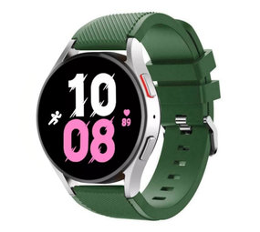 Strap-it® Samsung Galaxy Watch 5 - 44mm siliconen bandje (legergroen)