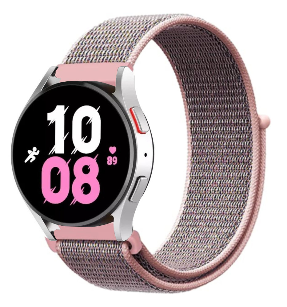 Strap-it® Strap-it Samsung Galaxy Watch 5 - 44mm nylon band (pink sand)