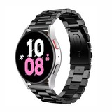 Strap-it® Samsung Galaxy Watch 5 - 44mm stalen band (zwart)