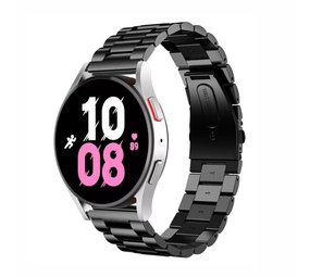 Strap-it® Samsung Galaxy Watch 5 - 44mm stalen band (zwart) Strap-it® Samsung Galaxy Watch 5 - 44mm stalen band (zwart)