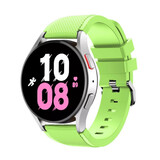 Strap-it® Samsung Galaxy Watch 5 - 44mm siliconen bandje (lichtgroen)